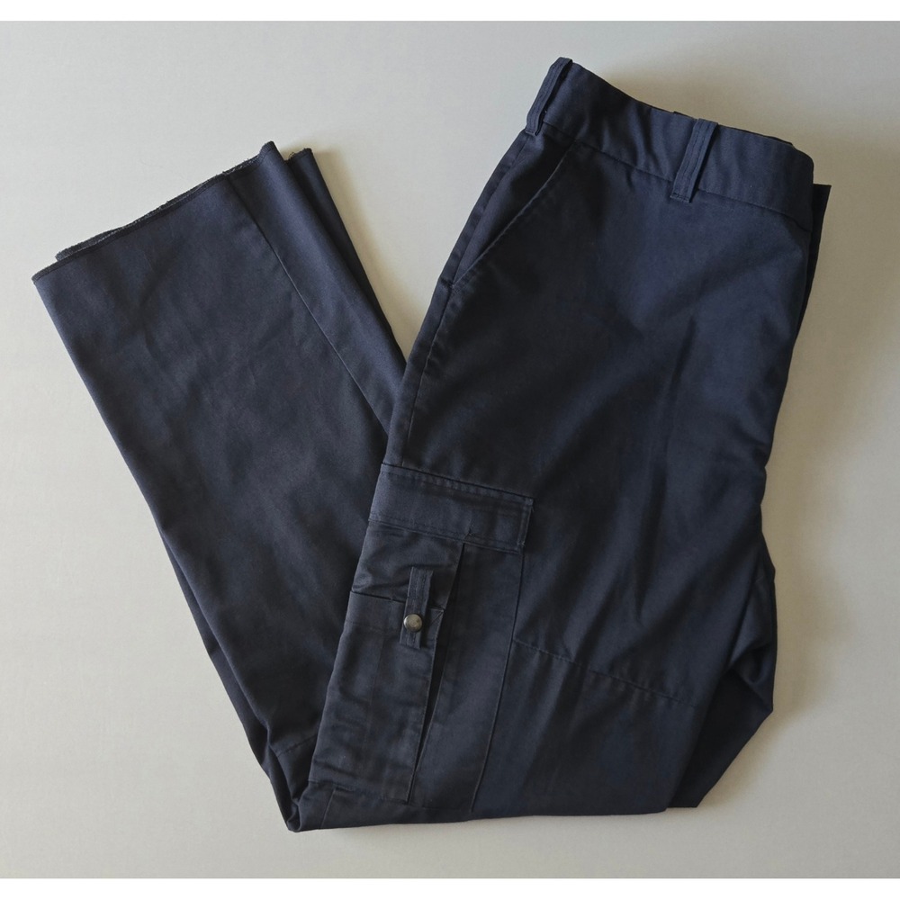 Liberty Uniform Cargo Work Pants Men 44 630MNV Utility Straight Leg Raw Hem - Picture 1 of 14